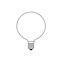 SUNLITE 25W 120V Globe G16.5 E12 Silverbowl Incandescent Light Bulb